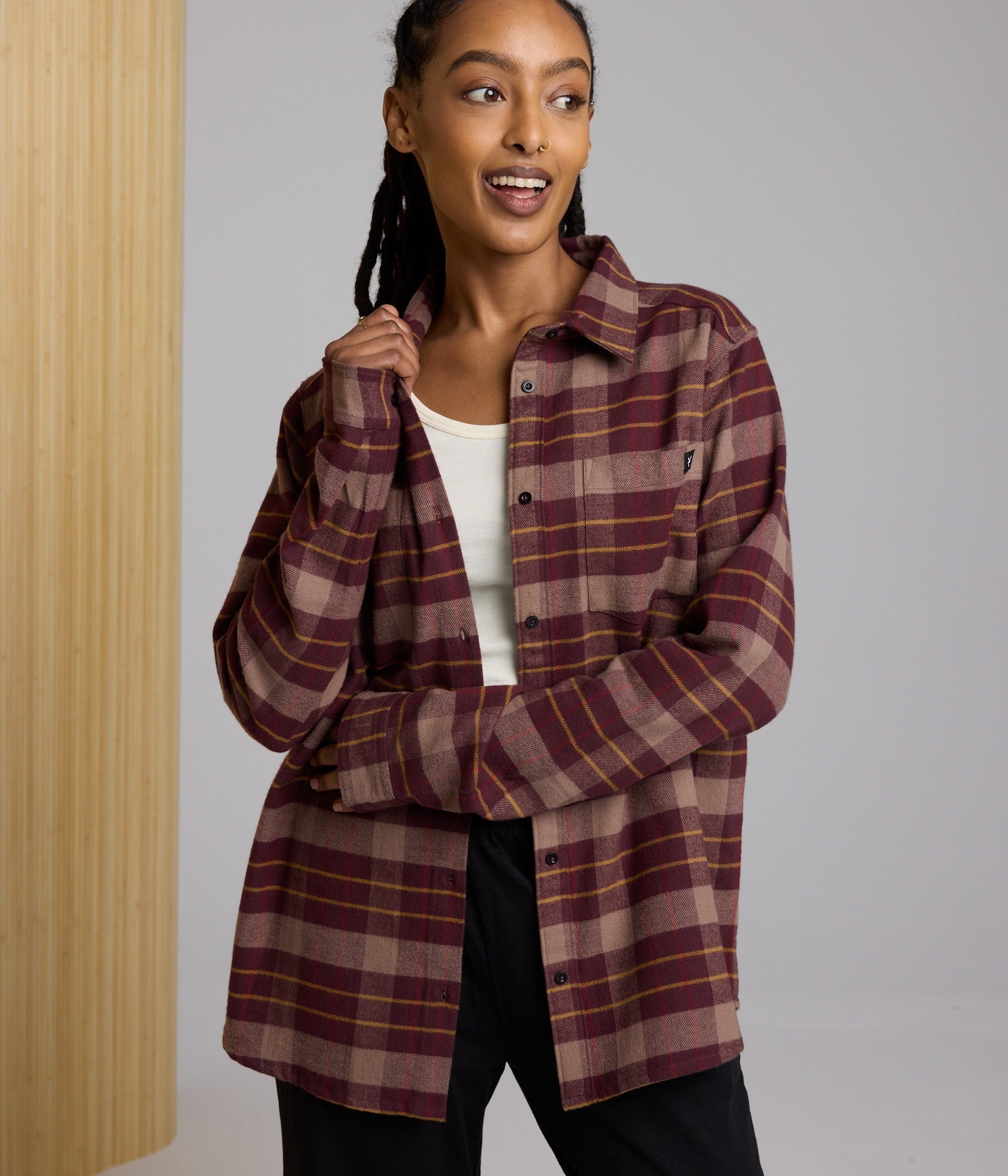 Shiloh Unisex Flannel - Fudge