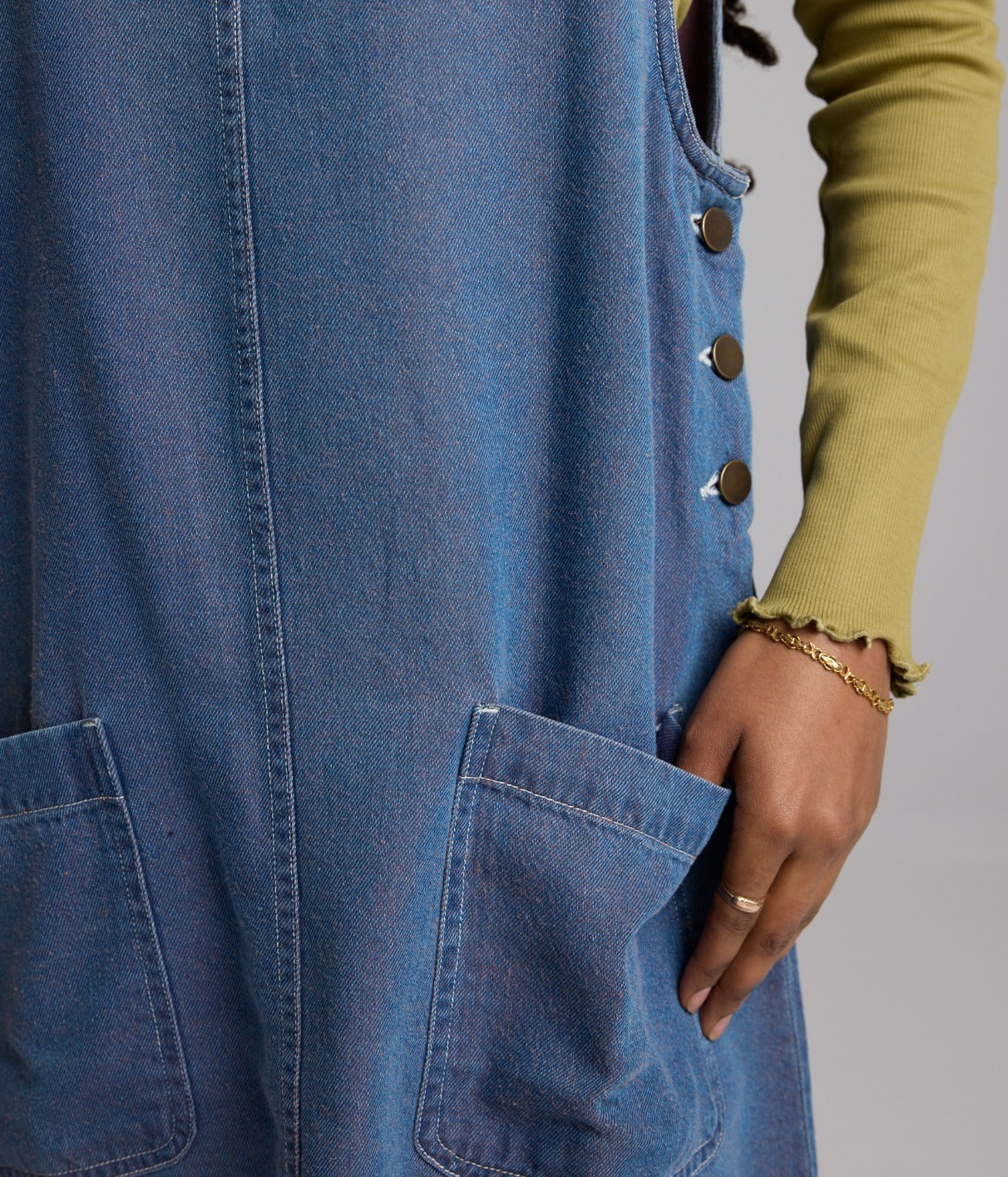 Healer Dress - Dark Wash